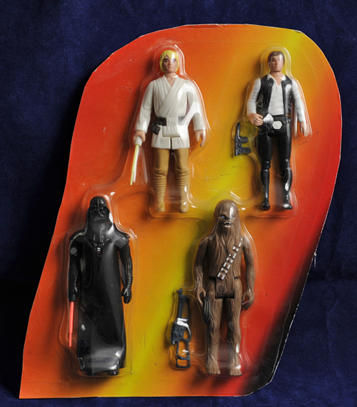 Vintage Re-Release figures on cut card